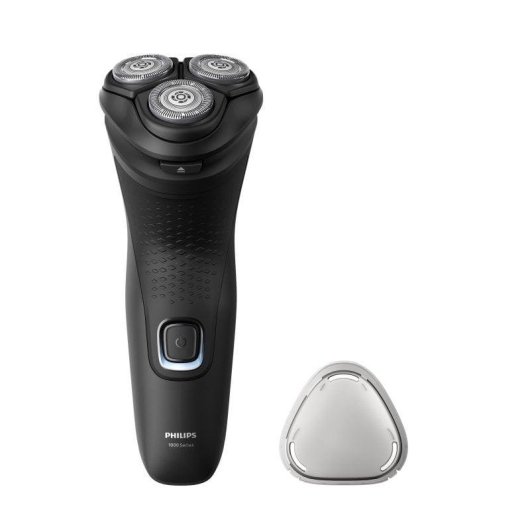 Rasoio Elettrico Viso Philips Shaver 1000 Series S1141/00 Senza Filo 40min Uso a Secco 3 Testine