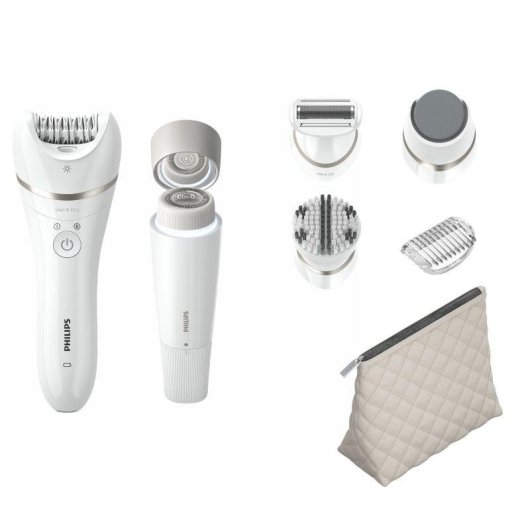 Epilatore Philips Beauty Set Series 9000 BRE770/92 senza Fili 2 Velocità 6 Testine Wet & Dry