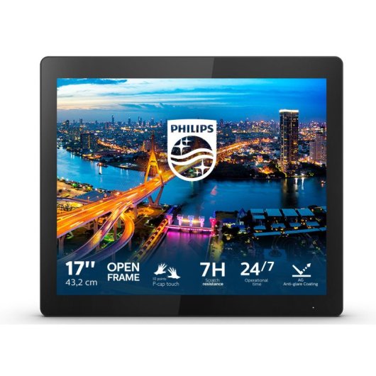 Philips B Line 172B1TFL/00 Computerbildschirm 43,2 cm (17") 1280 x 1024 Pixel LED Touchscreen Schwarz