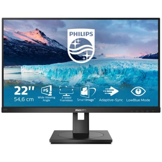 Philips S Line 222S1AE/00 Écran d'ordinateur 54,6 cm (21.5") 1920 x 1080 pixels Full HD LCD Noir