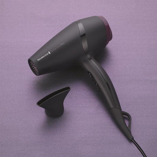 Secador de Pelo Profesional Remington Supercare Pro AC7100 2100W 3 Temperaturas 2 Velocidades Golpe de Aire Frío Negro
