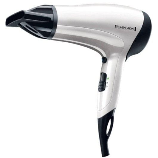 Sèche-cheveux Ionique Remington Power Volume 2000 D3015 2000W 3 Températures 2 Vitesses avec Diffuseur et Concentrateur Blanc
