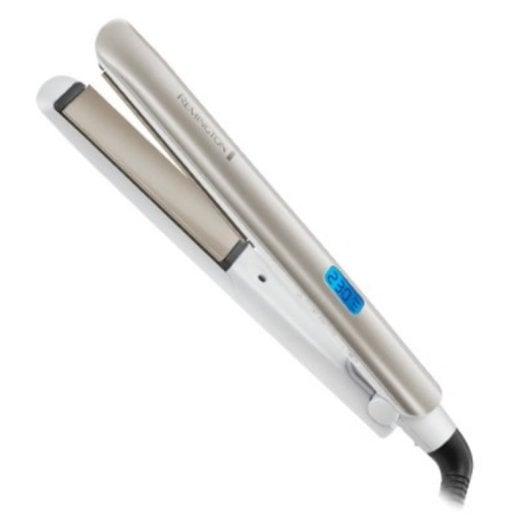 Prancha de Cabelo Cerâmica Remington S8901 Hydraluxe 230ºC 9 Definições Iónica Desligar Automático Visor Branco