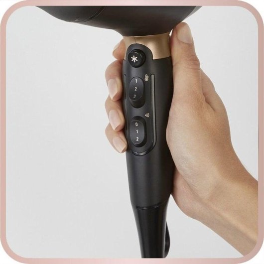 Professioneller Ionen Föhn Rowenta CV8840 Pro Expert 2200W 3 Temperaturstufen 2 Geschwindigkeiten Diffusor Schwarz Kupfer