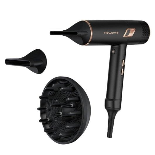 Secador de Cabelo Iónico Rowenta CV9920 Maestria Ultimate Experience 2000W 3 Temperaturas 3 Velocidades com Difusor Preto/Cobre