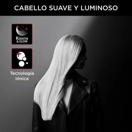 Lisseur Tourmaline Céramique Rowenta Optiliss Karl Lagerfeld 230ºC 10 Réglages Plaques Flottantes Noir Rouge