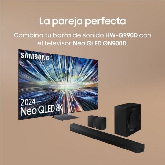 Samsung HW-Q990D Barra de Sonido con Subwoofer 11.1.4 Canales Wireless Dolby Atmos Negra