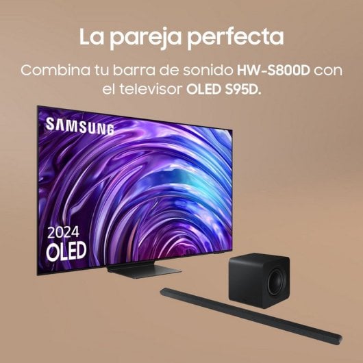 Samsung HW-S800D/ZF Barra de Sonido Ultra Slim con Subwoofer 3.1.2 Canales Wireless Dolby Atmos
