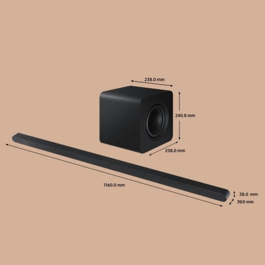 Samsung HW-S800D/ZF Barra de Sonido Ultra Slim con Subwoofer 3.1.2 Canales Wireless Dolby Atmos