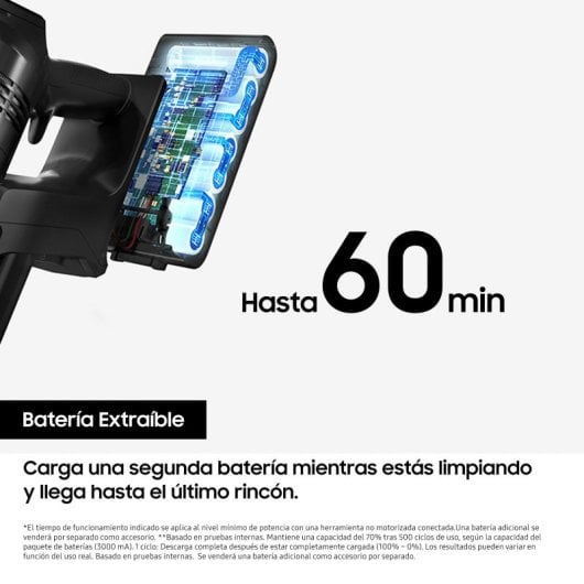 Samsung BESPOKE Jet + All in One Clean Station Aspiradora sin Cable 210W Blanca