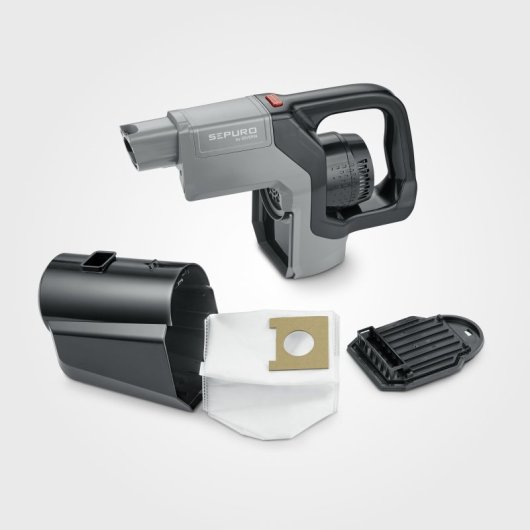 Aspirateur balai et balai électrique Severin HV 7185 Aspirateur Batterie Sec HEPA Sac à poussière 1 L 280 W Noir, Gris 2,5 Ah
