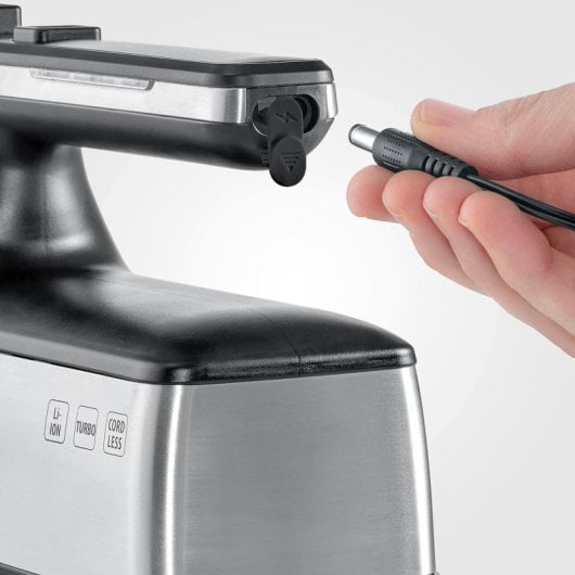 Severin HM 3843 Batidora Amasadora sin Cable 100W Negro/Plata