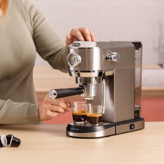 Solac CE4523 Cafetera Semi-Automática Espresso Acero Inoxidable