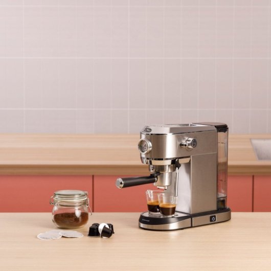 Solac CE4523 Cafetera Semi-Automática Espresso Acero Inoxidable