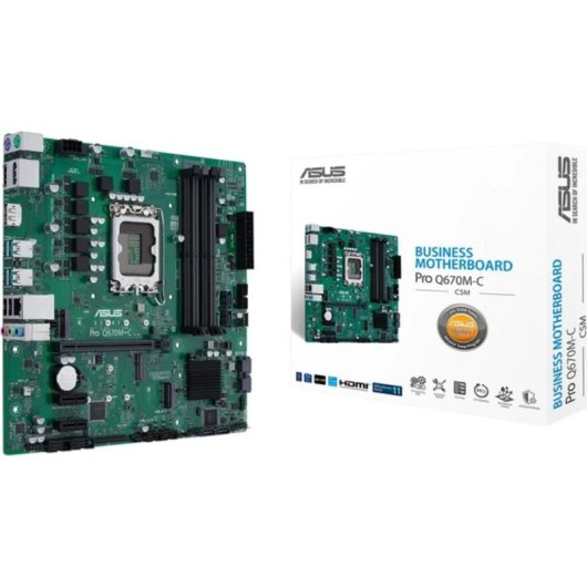 Placa Base ASUS PRO Q670M-C-CSM Intel Q670 LGA 1700 DDR5 Micro ATX Sin WiFi