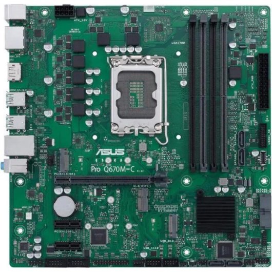 Placa Base ASUS PRO Q670M-C-CSM Intel Q670 LGA 1700 DDR5 Micro ATX Sin WiFi