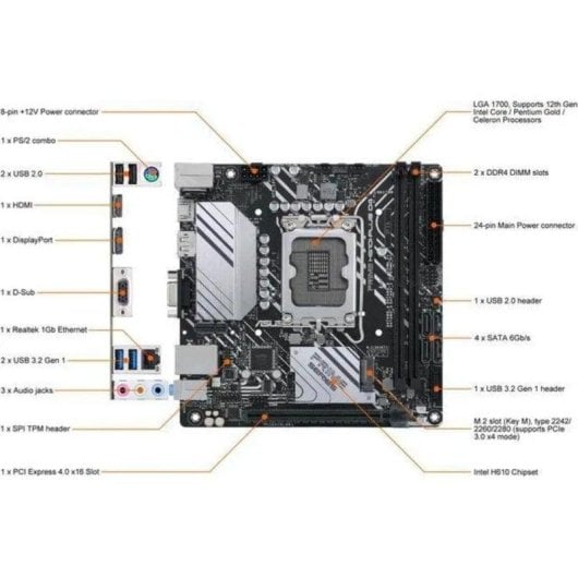 ASUS PRIME H610I-PLUS D4-CSM