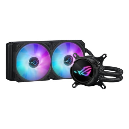 Refrigeração Líquida ASUS ROG Strix LC III 240mm 2 Ventoinhas ARGB LCD