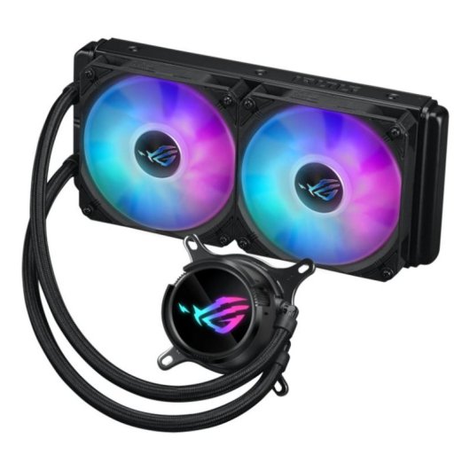 Refrigeração Líquida ASUS ROG Strix LC III 240mm 2 Ventoinhas ARGB LCD