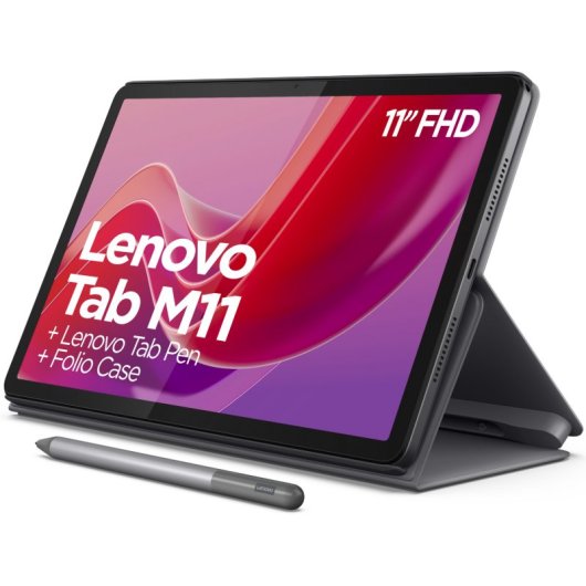 Custodia Per Lenovo Tab M11 11" 2024 Viola Lavanda + Pennino – Con Portapenne E Stand