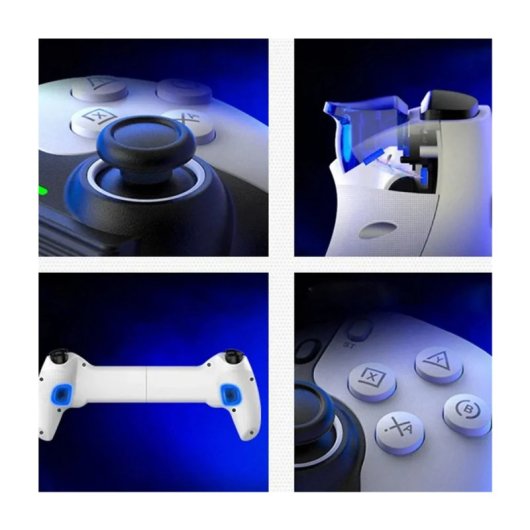 Klack D9 Dual Hall Gamepad Bluetooth Multiplataforma Blanco
