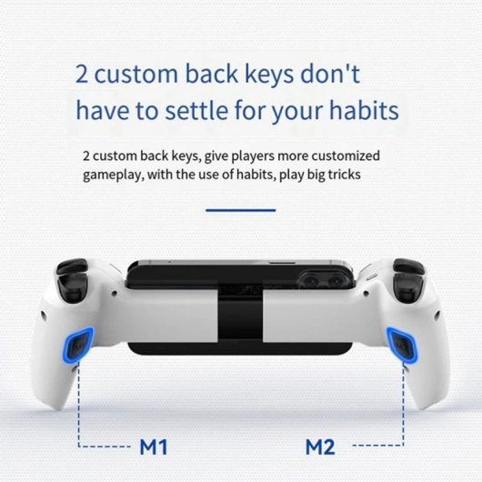 Klack D9 Dual Hall Gamepad Bluetooth Multiplataforma Blanco