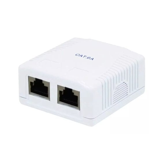Lapara Roseta de Superficie 2 X RJ-45 Cat 6a FTP