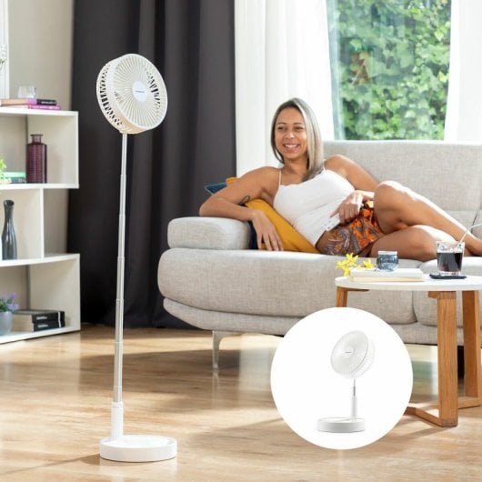 Innovagoods Fandle Ventilador Recargable Plegable 3 en 1 7200mAh