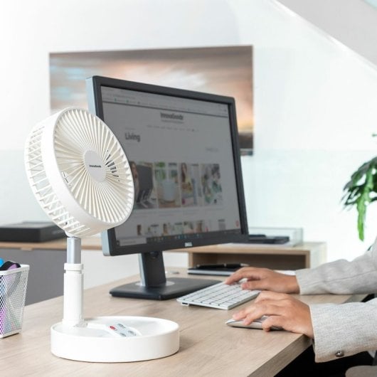 Innovagoods Fandle Ventilador Recargable Plegable 3 en 1 7200mAh