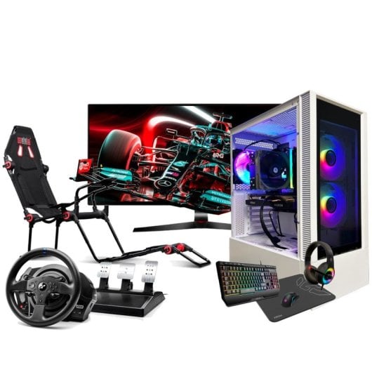 PC Racing Pack Simracing Mk I Intel Core i5-12400F/16GB/1TB SSD/RX 6600 + Monitor + Periferiche