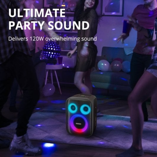 Tronsmart Halo 200 Altifalante Sem Fios Portátil para Festa e Karaoke Preto