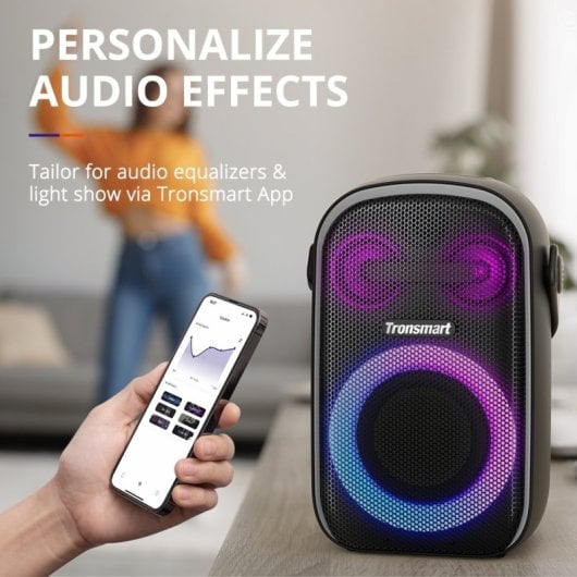 Tronsmart Halo 100 Haut-parleur portable sans fil pour karaoké Noir