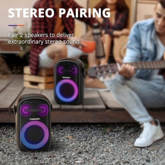 Tronsmart Halo 100 Haut-parleur portable sans fil pour karaoké Noir