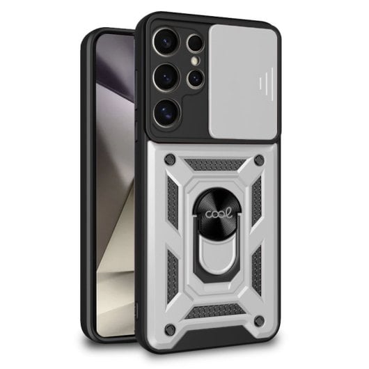 COOL Carcasa Hard Ring Plata para Samsung S928 Galaxy S24 Ultra