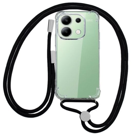 Capa COOL preta com cordão para Xiaomi Redmi Note 13