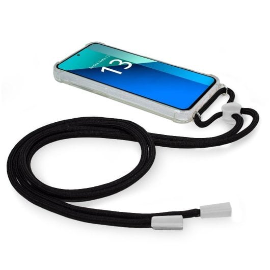 Capa COOL preta com cordão para Xiaomi Redmi Note 13