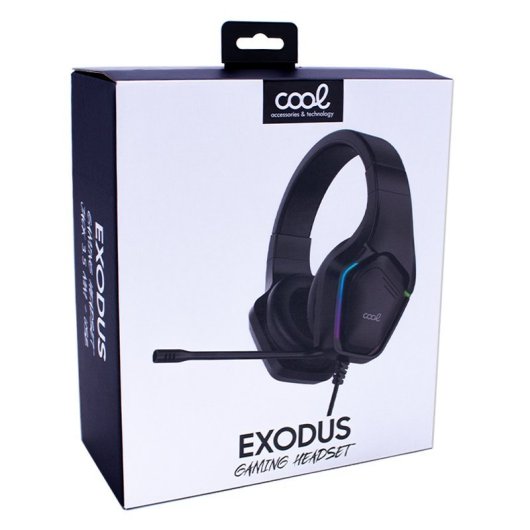 Cuffie da gioco stereo COOL Exodus Led RGB PC / PS4 / PS5 / Xbox + adattatore audio