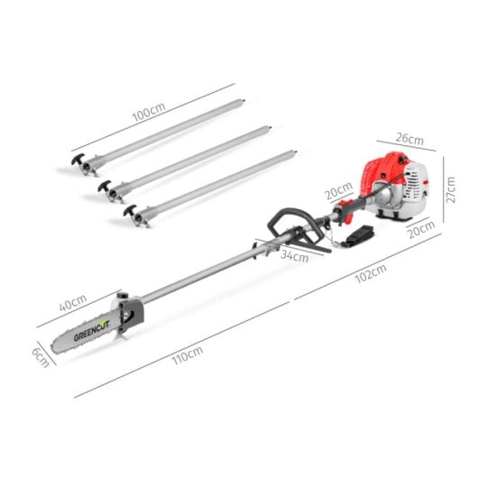 Greencut PP650X Podadora de Altura a Gasolina 65CC 5m