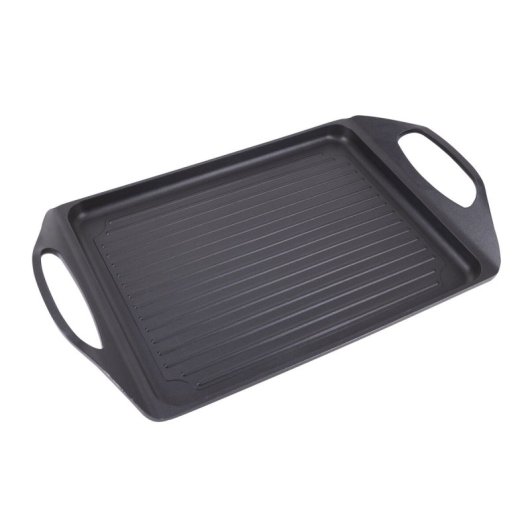 Plancha De Cocina San Ignacio Agros Aluminio Fundido 45 X 27 Cm Negro