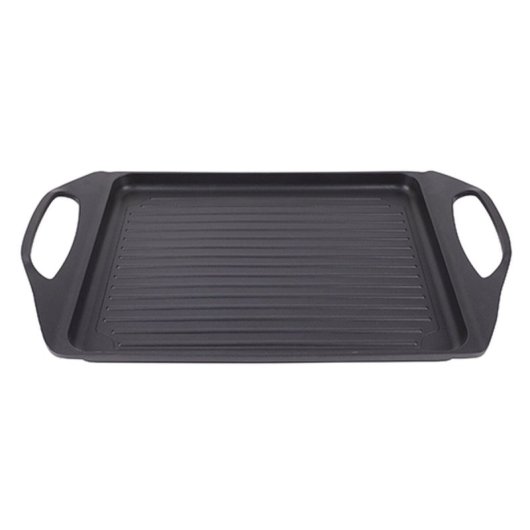 Plancha De Cocina San Ignacio Agros Aluminio Fundido 45 X 27 Cm Negro