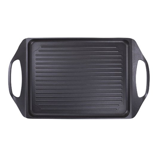Plancha De Cocina San Ignacio Agros Aluminio Fundido 45 X 27 Cm Negro