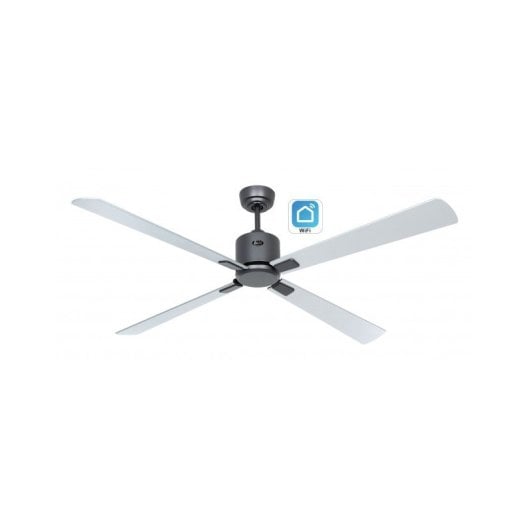 Ventilatore Da Soffitto Con Wifi Casafan Eco Neo Iii 152cm 952337w Argento/Argento E Wengé