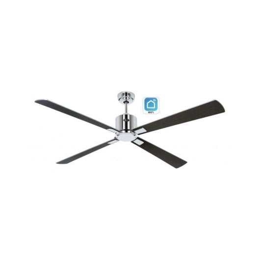 Ventilador de Teto CasaFan Eco Neo III 152cm WiFi Wengué Prata