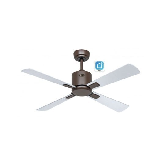 Casafan 949141w Eco Neo III 103cm Bronze/Silber und Wenge WiFi Deckenventilator