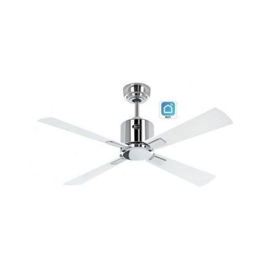 Deckenventilator CasaFan Eco Neo III 103cm Chrom/Weiß oder Hellgrau mit WiFi