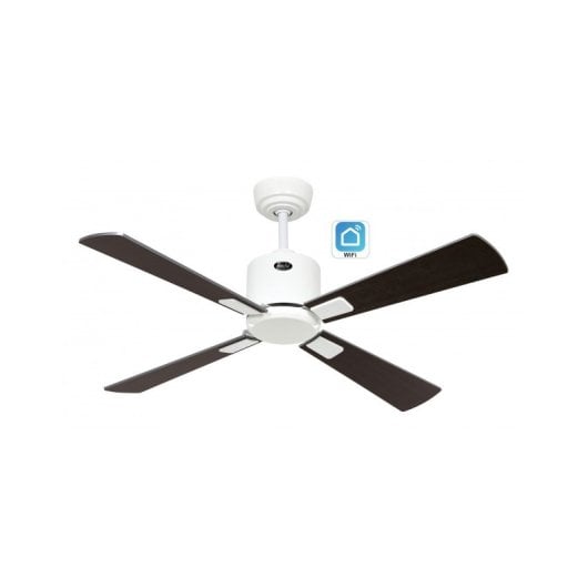 Casafan Eco Neo III 103cm 943141W Deckenventilator Motor Weiß Wengue und Grau mit WLAN