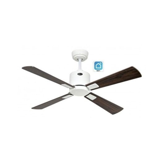 Deckenventilator CasaFan Eco Neo III 103cm Weiß Cerezo/Nussbaum WiFi