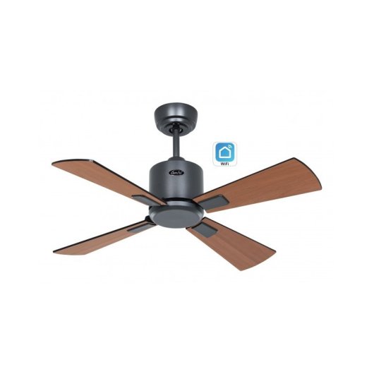 Casafan 952011w Eco Neo III 92cm Deckenventilator in Schwarz und Teak mit WLAN
