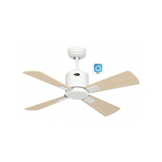 Casafan 943021w Eco Neo III 92cm Deckenventilator aus weißer Buche mit WLAN