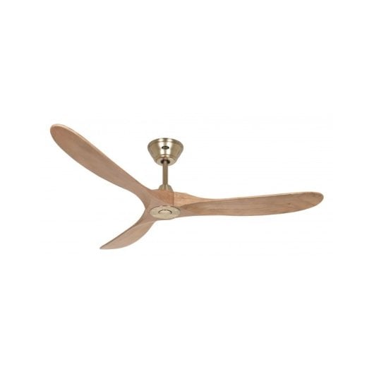 Casafan 315235 Eco Genuine Deckenventilator, 152 cm, gebürstetes Messing/mittlere Eiche